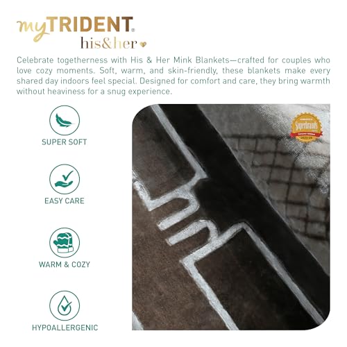 Image of MYTRIDENT His and Her Double Blanket, Inferno