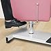 Curtainboro 360° Swivel Hydraulic Pedicure Chair, Reclining Pedi Chair Height Adjustable Pedicure Station with Footrest Stool Massage Foot Basin for Nail Tech Spa Salon, Pink