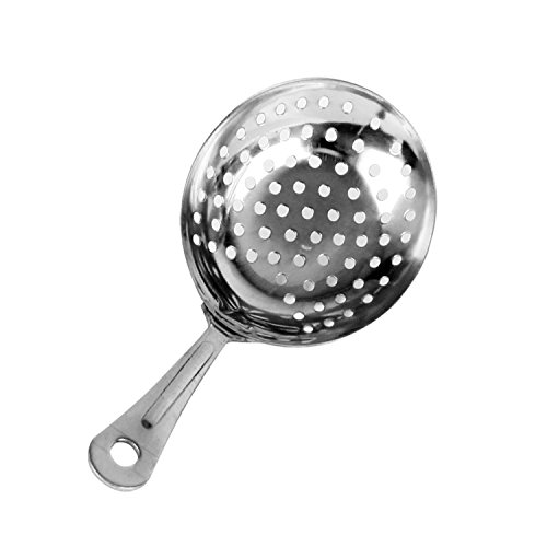 (1-PC) Cocktail Julep Strainer Stainless Professional Bar Strainer Commercial Grade