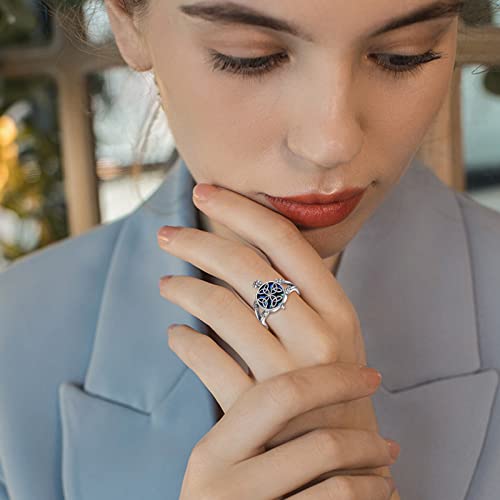 Yfn Turtle Ring Sterling Silver With Abalone Shell Tortoise Statement Ring For Women Men Sea Turtle Lovers 6-10 (Silver-Size 7 Us) #TOP1