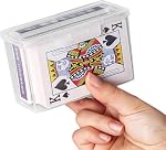 Plastic Playing Card Case Holder,8 Pcs Boxes Poker Storage Box Cards Card Holder Card Case Clear Cases Business Card Plastic Box Empty Poker Transparent Plastic Poker Cards Organizing Box Container