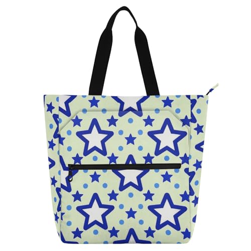 Sac fourre-tout pour enfants à étoiles et pois jaune