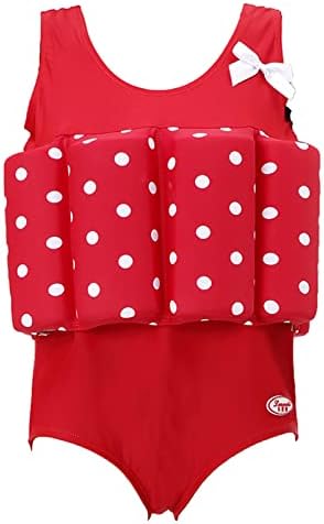 Zerlar Kids Float Suit Girls Swim Vest Toddlers Floatation Swimsuits with Adjustable Buoyancy Baby Swimsuit Float with Arm Floaties - Learn to Swim for Children 1-10 Years