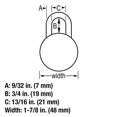 Master Lock Combination Locker Lock, Combination Padlock For Gym And School Lockers, Purple Dial Lock, 1514D #TOP5