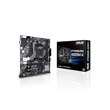 Placa Mãe Asus para AMD AM4 Prime A520M-K 2xDDR4 mATX - 90MB1500-M0EAY0