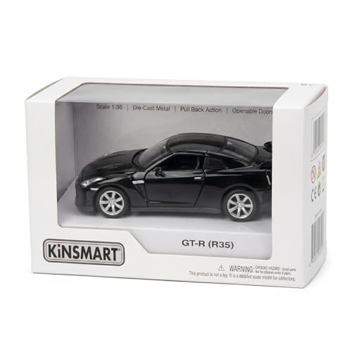 Image of Wizplex Kinsmart Nissan GT-R R35 1:36 Scale Officially Licensed Die-Cast Metal Car Model - Pull-Back Action Openable Doors JDM Collectible Toy for Kids