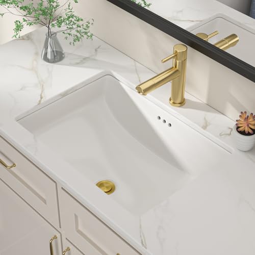 Dcolora 23x16 In. Undermount Bathroom Sink, Boat-Shaped Fireclay White Ceramic Porcelain Lavatory Vanity Bath Sink Under Counter Vessel Sink, Farmhouse Style #DC-UVS2538002 by Dcolora - Used condition - US$50.00