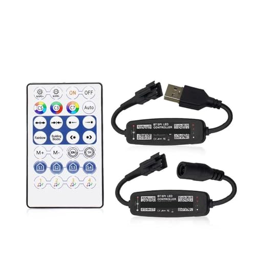 Contrôleur Ruban LED Addressable Musique SPI compatible SK6812 WS2812B 12V