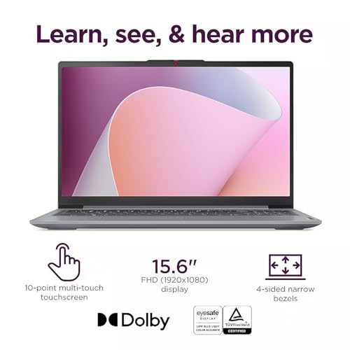 Image of Lenovo IdeaPad Slim 3 Linux Laptop, 15.6 inch FHD Touchscreen Laptop, 8-Core AMD Ryzen 7 5825U, 16GB RAM, 512GB SSD, Keypad, SD Card Reader, Stylus Pen + External Portable SSD + USB Hub, Linux Ubuntu OS
