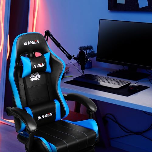image for NEO CHAIR N-GEN Video Gaming Chair with Footrest High Back Ergonomic C