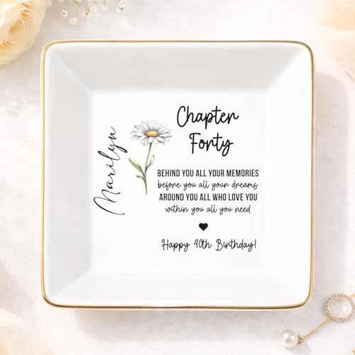 Elegant Ceramic Jewelry Plate