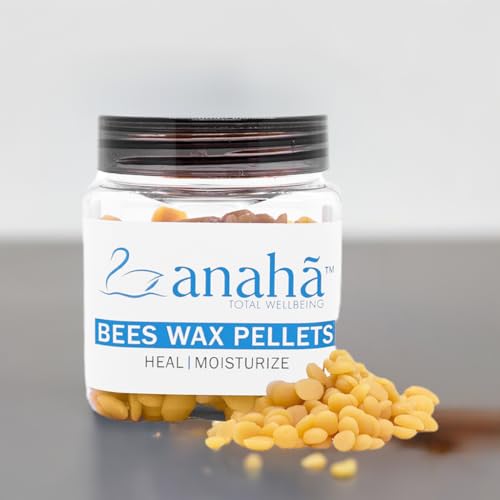 Image of Anaha Yellow Beeswax Pellets (100 g) | Triple Filtered, 100% Pure & Cosmetic-Grade | Beeswax for Lip Balm, Lotions, Candles, Soaps, and Body Care Products