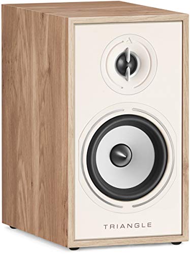 Image of triangle - BOREA BR02 Hi-Fi Bookshelf Speakers - Power handling 80W - Output 89 dB /W /m - Versatile Music and Home Cinema - 176 x 310 x 274 mm - Light Oak (Pair)