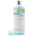 LIVFRESH Mouthwash, Clinically Proven, 163% Better Tartar Control, 72% Better Plaque Reduction, 38% Better at Eliminating Bad Breath, Peppermint Burst, 16.9 fl oz