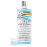 LIVFRESH Mouthwash, Clinically Proven, 163% Better Tartar Control, 114% Better Gum Health, 72% Better Plaque Reduction, 38% Better at Eliminating Bad Breath, Peppermint Burst, 16.9 fl oz