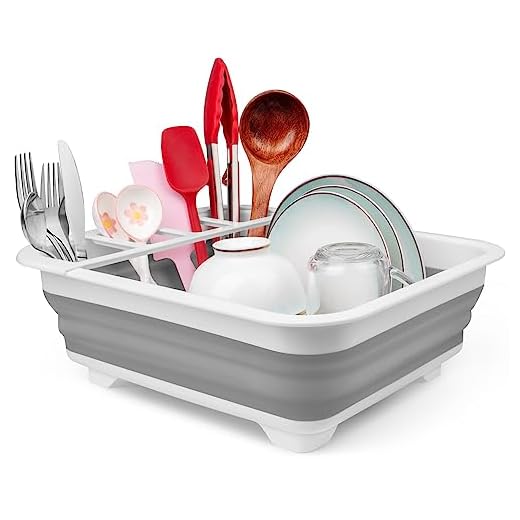 Collapsible Dish Drying Rack Portable Dish Drainers for Kitchen Counter,Kitchen Sink Organizer Basket RV Accessories Camper Kitchen Organization and Storage Space Saver Dish Rack Over Sink Drying Rack