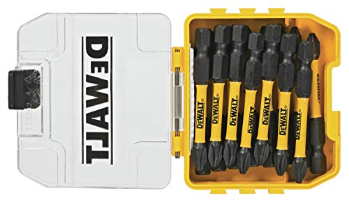 DEWALT FlexTorq Impact Driver Bit Set, Phillips, 1/4-Inch x 2-Inch, 15-Piece (DWA2PH2IR-15) by DEWALT - Used condition - CA$12.38