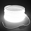 Samsion 5M COB Led Strip Lights for Outdoor Waterproof LED Rope Lights 16.4ft Daylight White 6000K AC 110V ~120V Connectable Led Flexible COB Light for Indoor Ceiling Kitchen Cabinet Closet Cold White