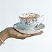 Royal Albert Candy Teacup and Saucer Set, Set of 4, Multicolor