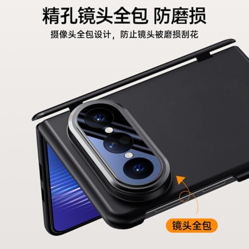 Coque pour Huawei Pura X Max antichute durable argentée avec support