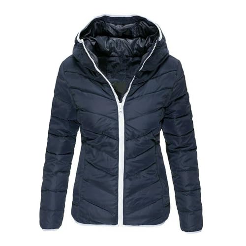 Veste bouffante mince pour femmes doudoune courte à capuche d'hiver