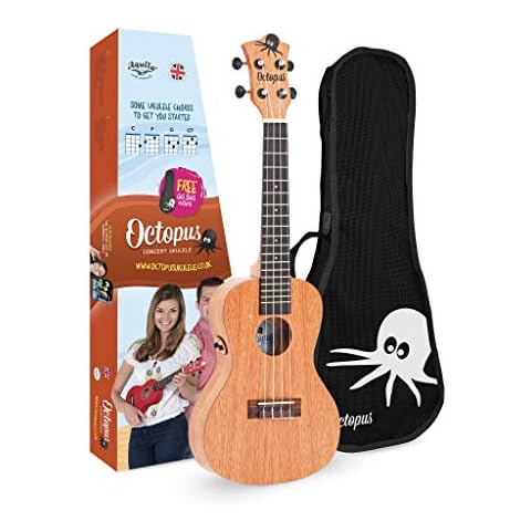 Octopus Electro Acoustic Concert Ukulele NAT Cover