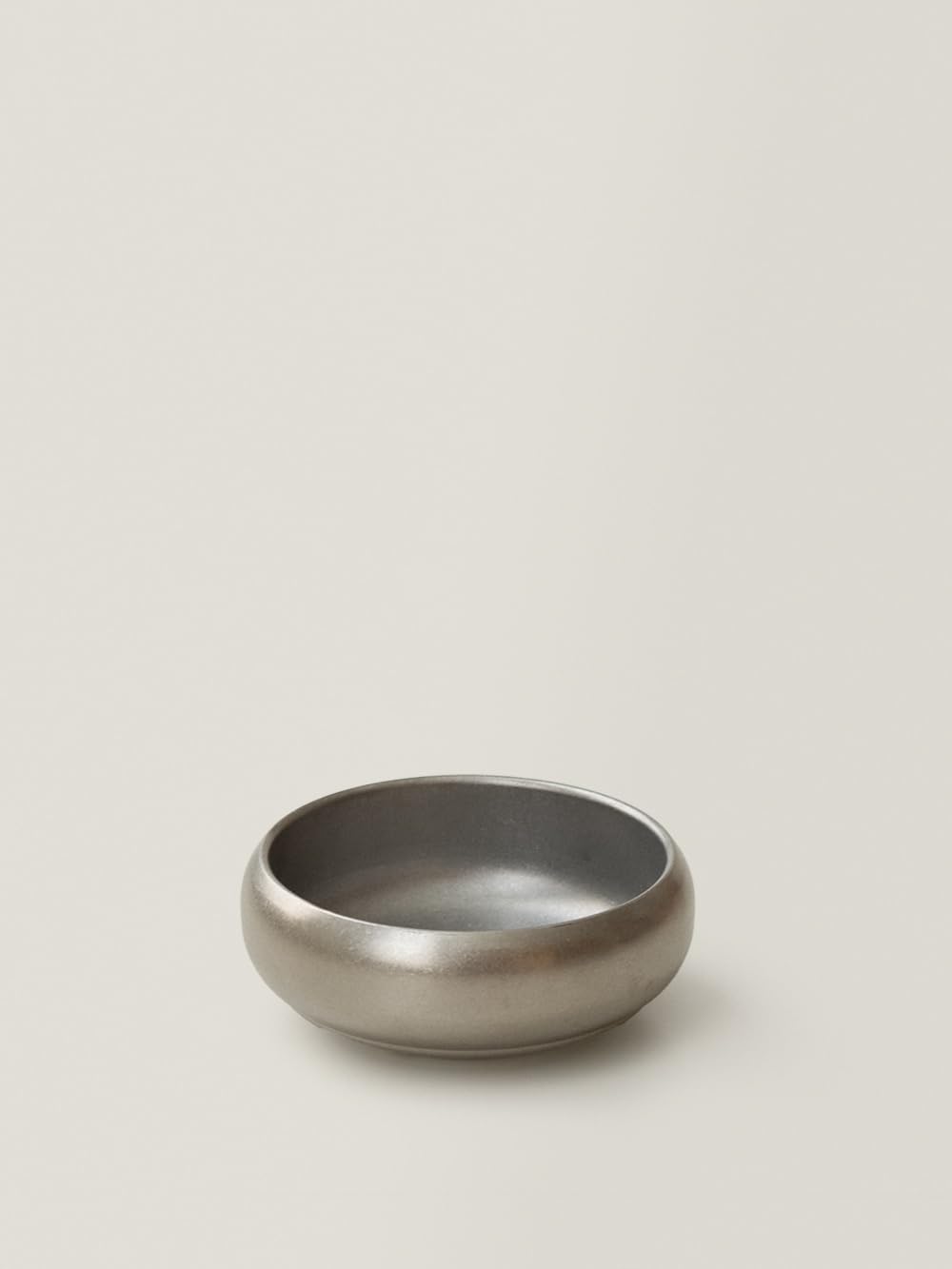 WENSHUO Double Wall Stainless Steel Round Bowl, Matte Metal Serving Bowl for Soup, Salad, Fruit, Snacks, Rice, Lightweight Modern Kitchen Tableware, Available in 2 Sizes (Small)