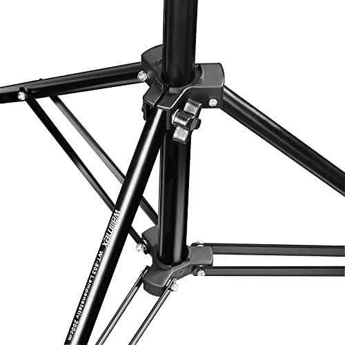 Walimex Pro Wt 803 Jeu Pied De Lampe Aluminium Hauteur Réglable Jusqu'à 208 Cm Charge 3 5 Kg Max. Trépied D'éclaira - vue 7