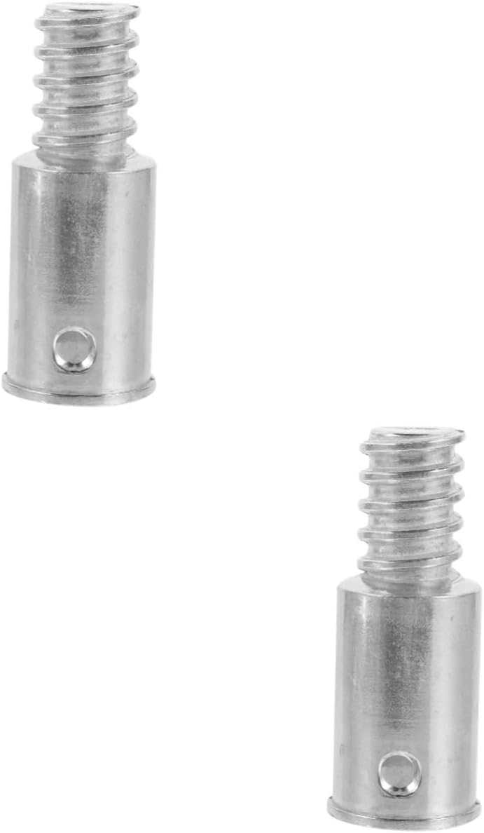 2pcs Commercial Broom Single Handle Aluminum Extension Pole Attachment Threaded End Broom Handle Parts
