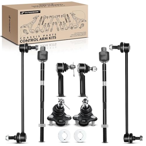 A-Premium 8Pcs Front Suspension Kit, Sway Bar Link, Lower Ball Joint, Inner & Outer Tie Rod End, Compatible with Honda CR-V CRV 2007 2008 2009 2010 2011 by A-Premium - Used condition - US$58.64