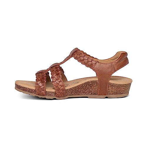 Image of Aetrex Women's Reese Orthopedic Gladiator Sandals for Women - Adjustable Womens Sandals with Removable Center Strap