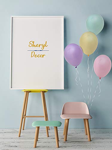 100 Pastel Balloons Assorted Colors & Size – Rainbow Birthday Party Decorations – Macaron Balloons In Blue, Purple, Yellow, Green & Pink – Matte Colored Supplies For Spring, Candy, Easter, & Unicorn #TOP5