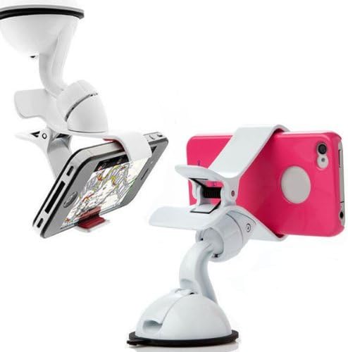 Able Universal In Car Windshield Mount for Samsung Galaxy Note 2 / Note 3 / S3 / S4 /S5 (White)
