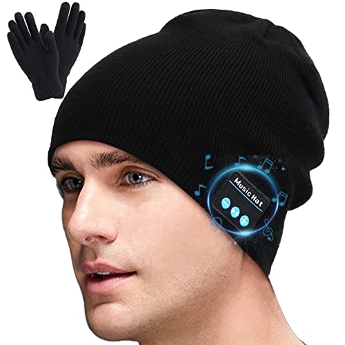 Abbicen Beanie Hat Wireless Music Hat with Gloves for Men Women Gift Unisex Music Beanie for Outdoor Sports