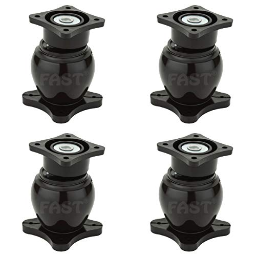 Image of FAST DM02P Heavy Wall Mounted Magnetic Door Stopper Catcher 5 Number Size for Doors Stop 4pcs (Brown)