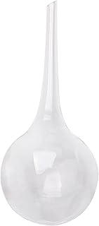 Mokyler Globos de irrigação de plantas, 4 peças, vidro transparente, globo automático de irrigação de plantas, lâmpadas de irrigação automática, ferramentas de irrigação automática por gotejamento para plantas de jardim internas e externas