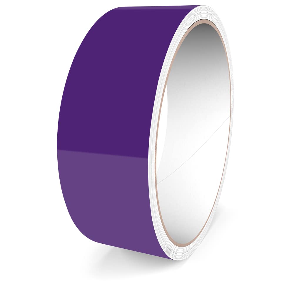 Tira Decorativa Adhesiva Motoking | Color Morado Brillante | 5mm De Ancho Y 10 Metros De Largo | Hecha En Alemania | Resistente A Los Rayos UV