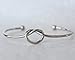 WeiVan Love Knot Bangle Bracelet Adjustable Tie The Knot Cuff Bangle Bridesmaid Gift