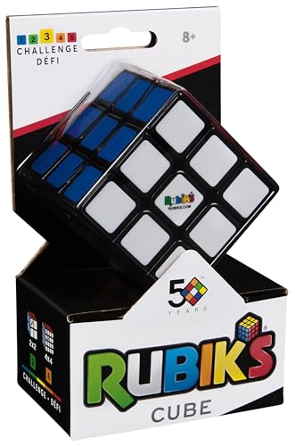 Rubik’s 3x3 Zauberwürfel - der Klassische 3x3 Cube für Logik-Akrobaten ab 8 Jahren, ideal für unterwegs: hohe Qualität, leichtgängiges Handling, leuchtende Farben