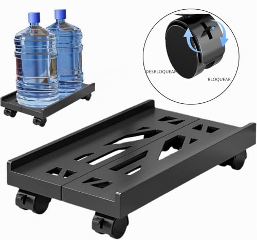 Miniatura 3 de Soporte Para Cpu Para Pc, Soporte Ajustable Con 4 Ruedas Debajo Del Escritorio, Torre De Ordenador - Negro