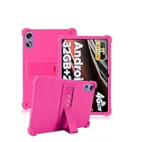 Tablet Case For DOOGEE Tab G6, Soft Silicone Case With Adjustable Stand, Shockproof Protective Cover For DOOGEE Tab G6 11 Inch. (Black