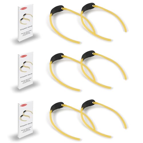 WHTCHSU 6 Pack Slingshot Bands,Heavy Duty Wrist Rocket Elastic Rubber Bands,Slingshots for Adults – Ideal for Hunting & Catapults