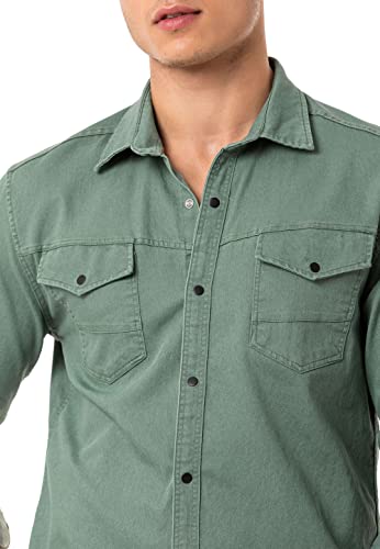 Jeanshemd Herren Redbridge aus Baumwolle im Casual-Stil