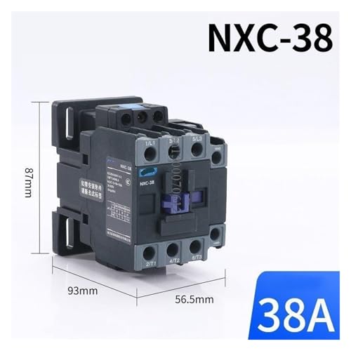 Contacteur AC AC36V NXC-38 triphasé pour commande de moteur électrique