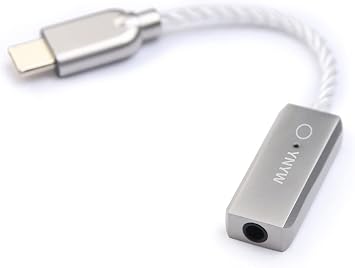 Portable USB DAC Headphone Amplifier USB-C to 3.5mm for Smartphone Support 32bit/768kHz DSD512 MQA 16-600ohm Headphone 0.015kg Lightweigt amps