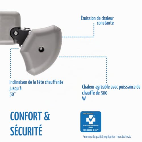 reer - EasyHeat - radiateur thermique infrarouge pour table à langer – vue 6