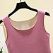 HGps8w Women's Thermal Tank Tops Basic Sleeveless Crewneck Base Layer Vest Seamless Warm Winter Fleece Loungewear Shirts
