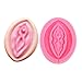 Freebily Novelty Silicone Mould Women Genital Shape Chocolate Mould Cake Baking Mould Fondant Cake Decoration Baking Tools Pink One Size