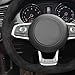 MEWANT Hand Sewn Steering Wheel Cover Wrap for Golf 7 GTI 2013-2020/Polo GTI 5/6 2014-2021/Arteon/Tiguan/Touran/T-ROC/Jetta/Passat/Passat Variant