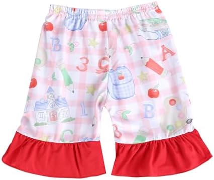 DACSOIT Short infantil para meninas de volta às aulas dança sob v...